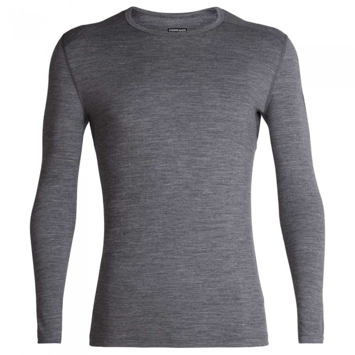 [해외]아이스브레이커 200 Oasis Merino 긴팔 베이스 레이어 7137245543 Gritstone Heather