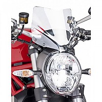 [해외]PUIG 카레나브리스 뉴 제너레이션 스포츠 윈드실드 Ducati Monster 1200/1200 R/1200 S/797/821 9138284678 Clear