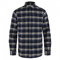 [해외]피엘라벤 ?vik 헤비 Flannel 긴팔 셔츠 4138245260 Dark Navy-Buckwheat Brown