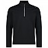 [해외]CMP Sweat 3E15747 하프 지퍼 플리스 4138309222 Black / White