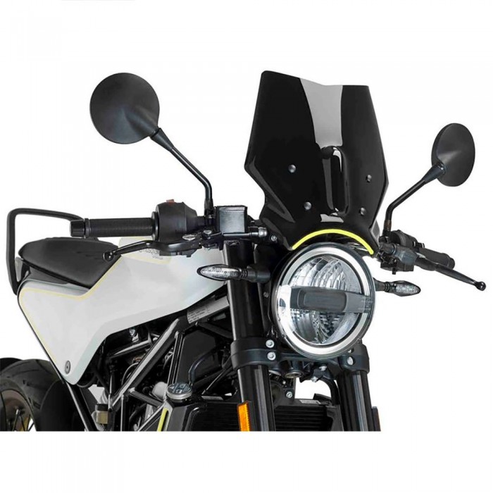 [해외]PUIG 카레나브리스 뉴 제너레이션 스포츠 윈드실드 Husqvarna Svartpilen 401/Vitpilen 401 9138284708 Black