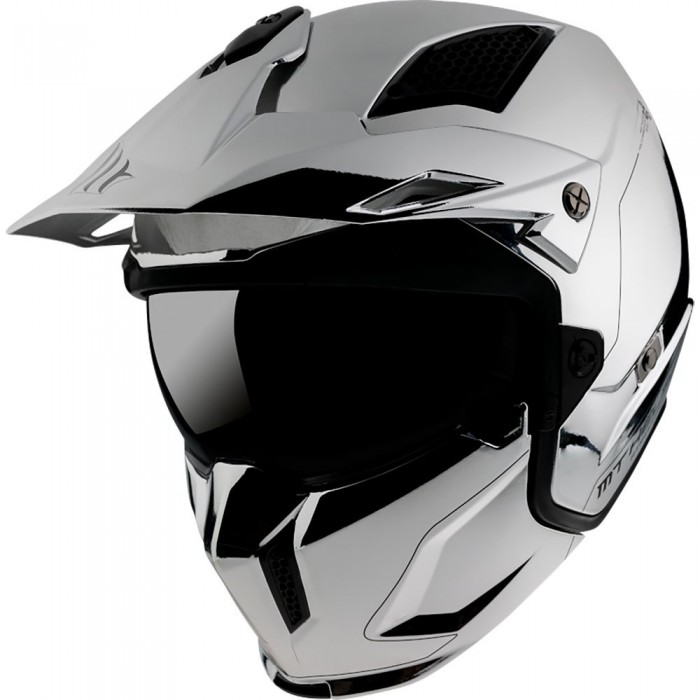 [해외]MT 헬멧 Streetfighter SV Chromed 컨버터블 헬멧 9138277691 Silver