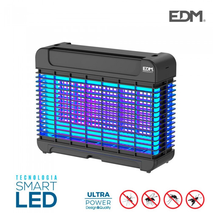 [해외]EDM 접착 플레이트가 있는 모기 덫 LED 10W 4138356782 Black