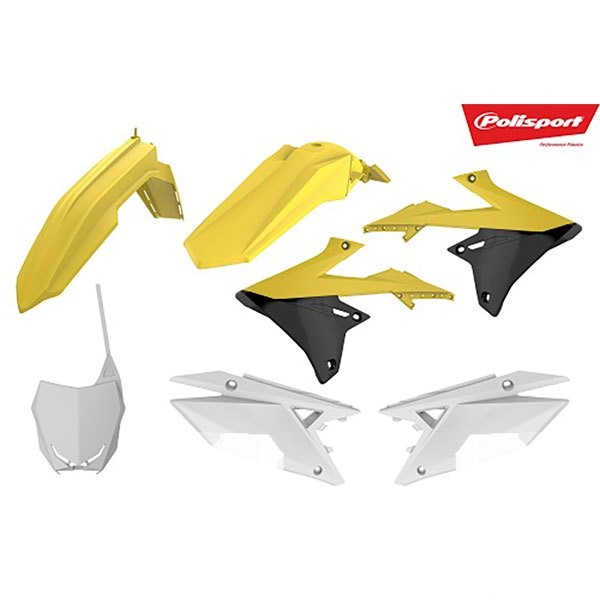 [해외]POLISPORT MX Suzuki RMZ250 19-20 RMZ450 18-20 90763 오토바이 플라스틱 키트 9137611739 Yellow