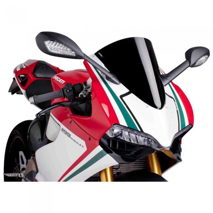 [해외]PUIG R-Racer Ducati 1199 Panigale R/S&1199 Superleggera 앞유리 9138363189 Black