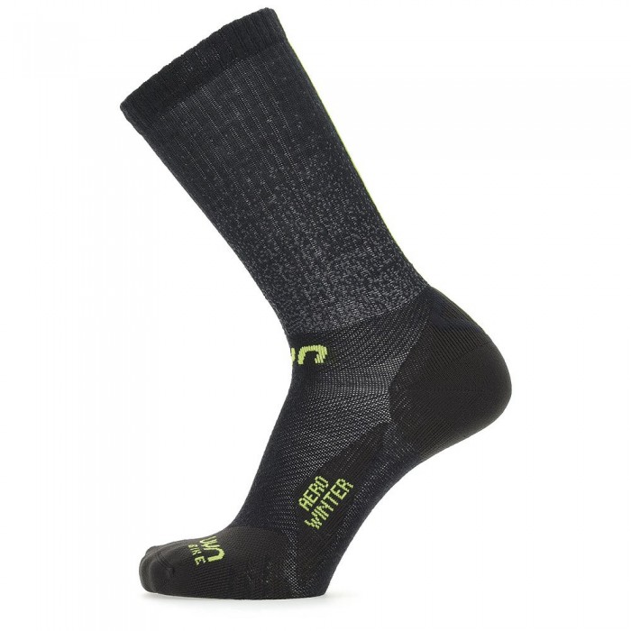 [해외]UYN Cycling Aero Winter 양말 1138217483 Black / Lime