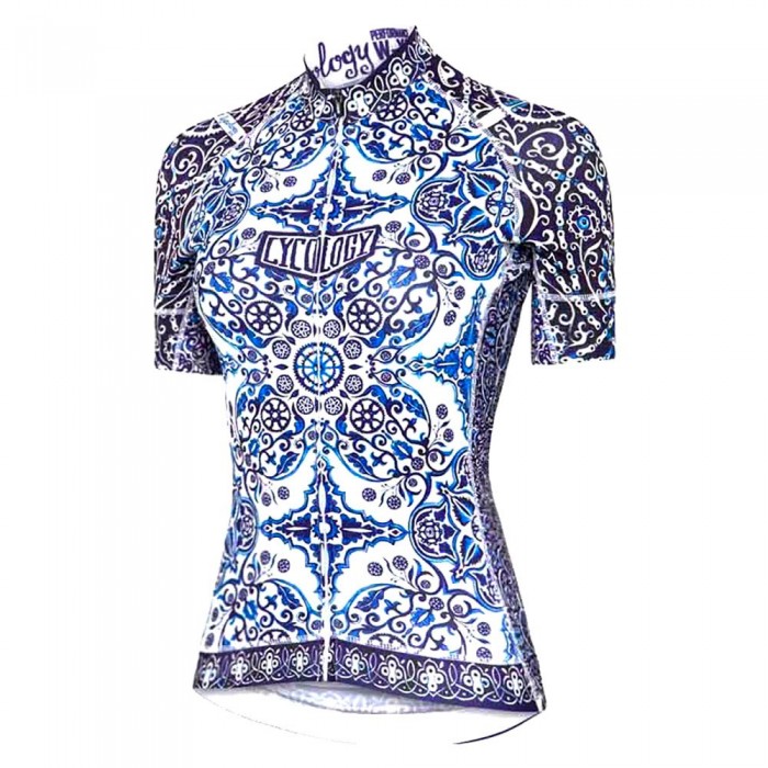 [해외]CYCOLOGY Majolica 반팔 저지 1138377655 Blue / White