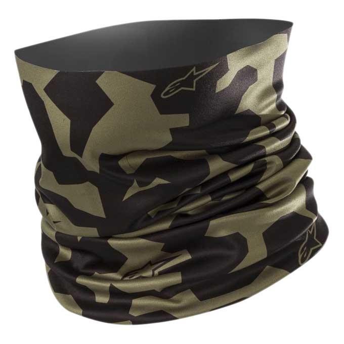 [해외]알파인스타 Camo 넥워머 4136867730 Military Green Black