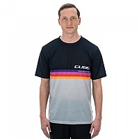 [해외]CUBE Organic 로고 Stripes 반팔 티셔츠 1138283751 Grey Melange / Black