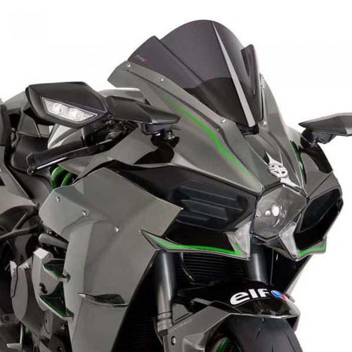 [해외]PUIG Z-Racing Kawasaki Ninja H2 앞유리 9138370035 Dark Smoke