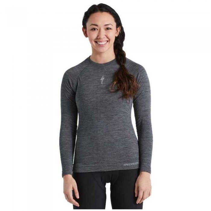 [해외]스페셜라이즈드 Merino Seamless 긴팔 베이스 레이어 9138373707 Grey