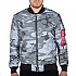 [해외]알파 인더스트리 MA-1 VF 59 Reflective Camo 자켓 138022276 Black Camo