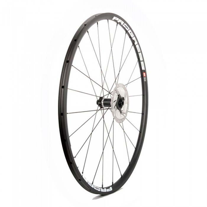 [해외]PROGRESS Phantom CX Disc Tubular 그래블 프론트 휠 1138392298 Black / White