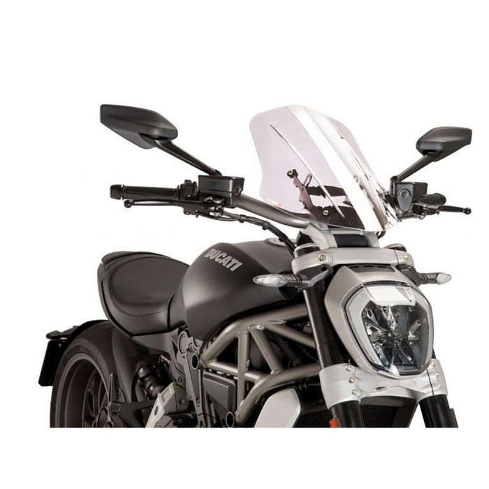 [해외]PUIG Carenabris New Generation Ducati S Diavel/X Diavel 조절 가능한 앞 유리 9138284639 Clear