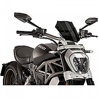 [해외]PUIG 조절식 앞유리 Ducati X Diavel Carenabris New Generation 9138284643 Dark Smoke
