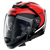[해외]놀란 N70-2 GT Glaring N-Com Convertible Helmet 9138404947 Glossy Black / Red