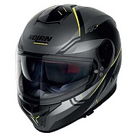 [해외]놀란 N80-8 Astute N-Com 풀페이스 헬멧 9138404971 Flat Lava Grey / Yellow