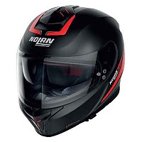 [해외]놀란 N80-8 Staple N-Com 풀페이스 헬멧 9138404987 Flat Black / Red