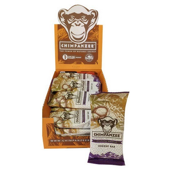 [해외]CHIMPANZEE 크런치 땅콩 에너지 바 상자 55g 20 단위 4138395614 Brown