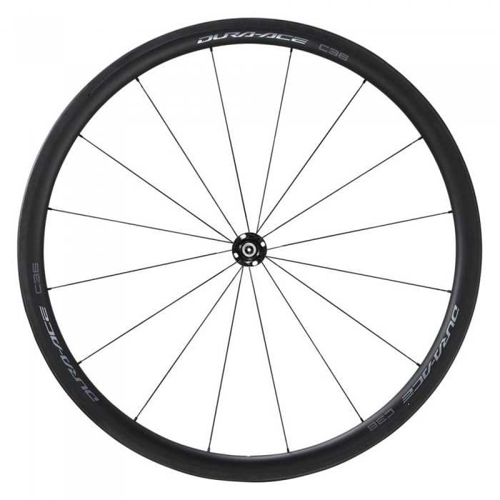 [해외]시마노 Dura Ace R9200 C36 Carbon Tubular 도로 자전거 앞바퀴 1138344480 Black