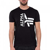 [해외]알파 인더스트리 Half 로고 Foam 티셔츠 138400815 Black