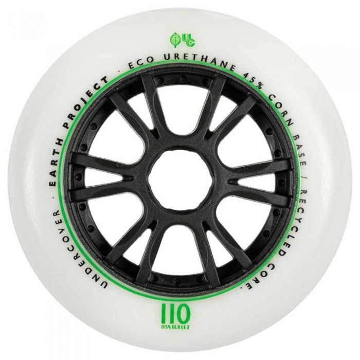 [해외]UNDERCOVER WHEELS 스케이트 바퀴 Earth 14137896534 White / Green / Black