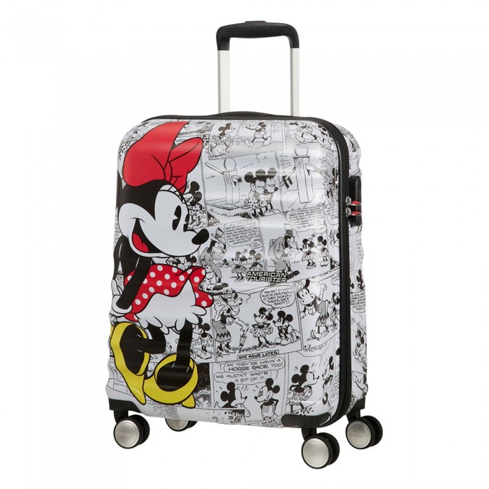 [해외]아메리칸 투어리스터 Wavebreaker Disney Spinner 55/20 36L 수레 138185115 Minnie Comics White