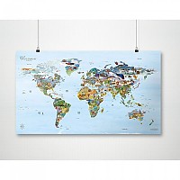 [해외]AWESOME MAPS Little Explorers Map World Map For Kids To Explore The World With Extra Coloring Edition 4138435087