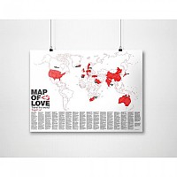 [해외]AWESOME MAPS Map Of Love Map For Couples To Commemorate Relationship Milestones Bucketlist 4138435089