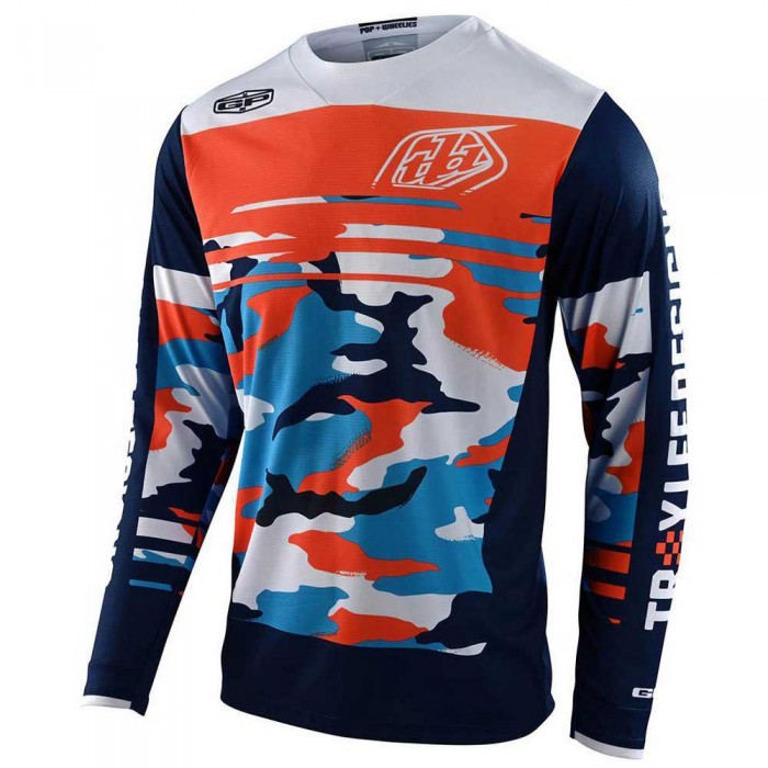 [해외]트로이리디자인 GP Formula Camo 긴팔 티셔츠 9138492576 Navy / Orange