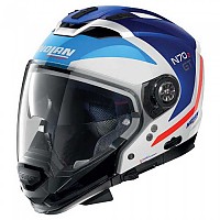 [해외]놀란 N70-2 GT Glaring N-Com Convertible Helmet 9138404949 Metal White / Black