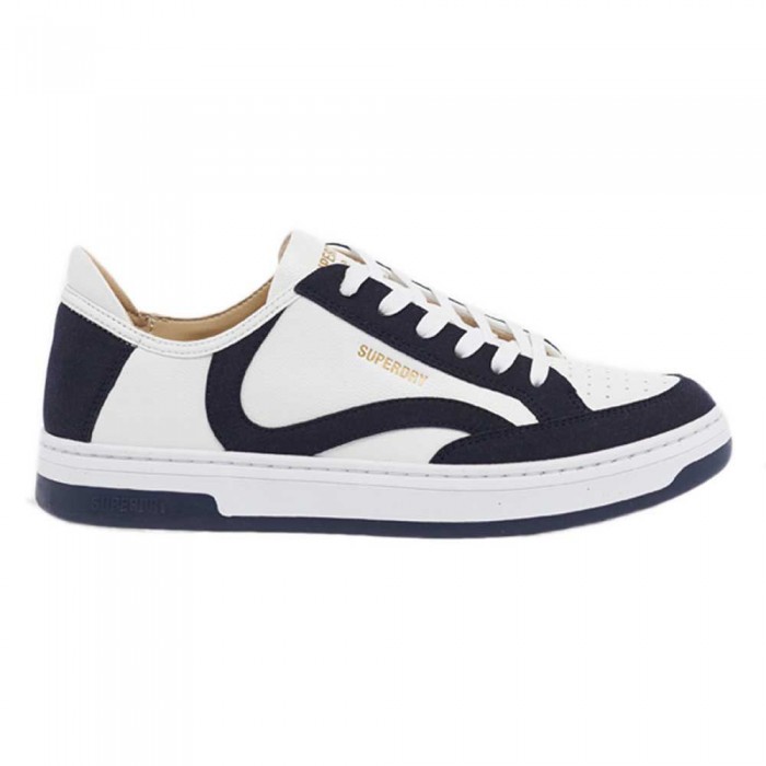 [해외]슈퍼드라이 Vegan Basket OV Low 운동화 138192256 White / French Navy