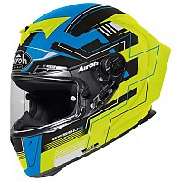 [해외]에어로 풀페이스 헬멧 GP550 S Challenge 9138386253 Blue / Yellow Matt
