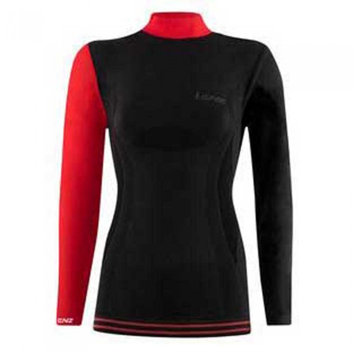 [해외]LENZ Merino 6.0 긴팔 베이스 레이어 9138494422 Black / Red