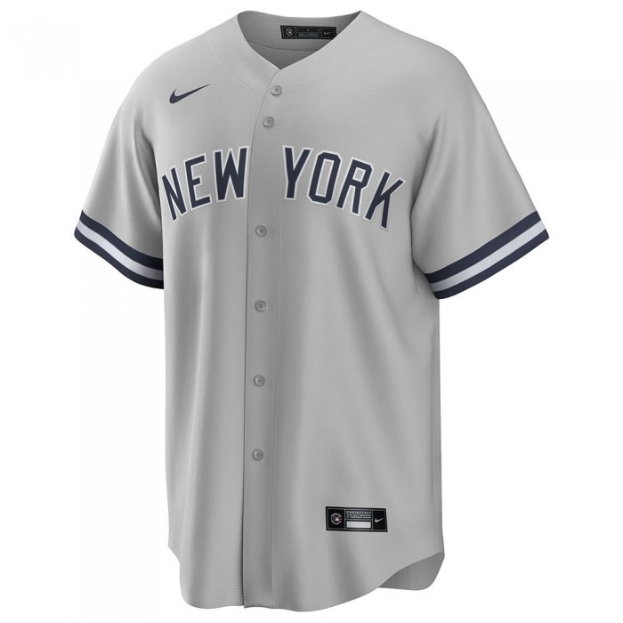 [해외]나이키 MLB New York Yankees Official Road 반팔 V넥 티셔츠 138563146 Dugout Grey