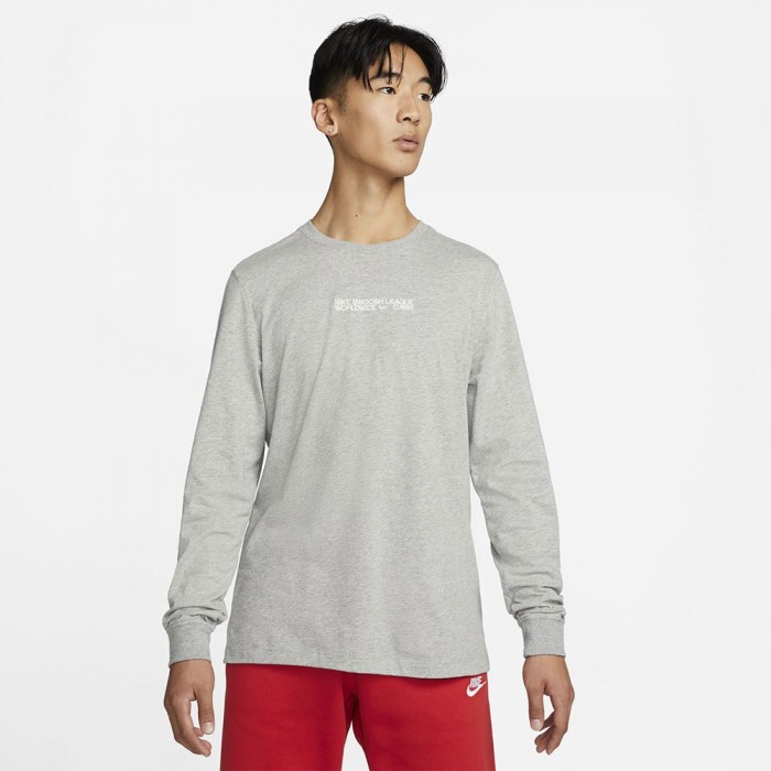 [해외]나이키 Sportswear Essentials+Core 긴팔 티셔츠 138569990 Dk Grey Heather