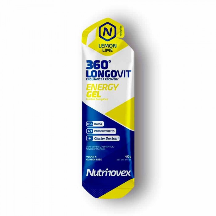 [해외]NUTRINOVEX Longovit 360 Energy Gel 40g 그리고 에너지 젤 레몬 라임 1 단위 1138439492