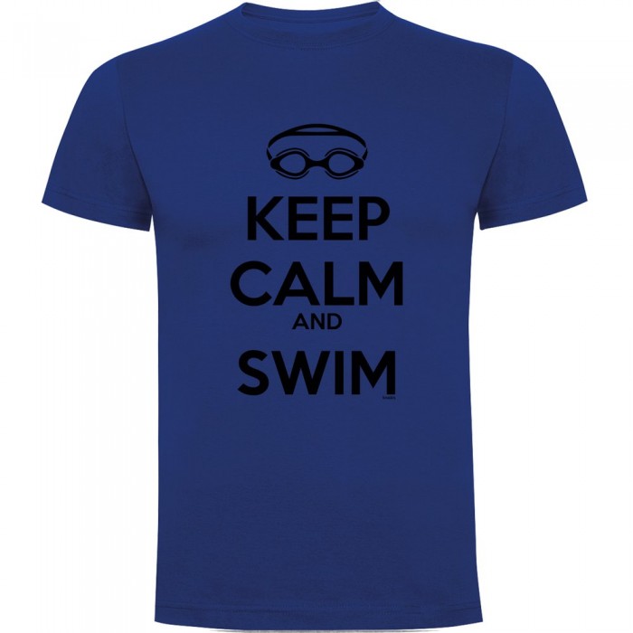 [해외]KRUSKIS Keep Calm and Swim 반팔 티셔츠 6137539147 Royal Blue