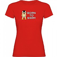 [해외]KRUSKIS Born To Swim 반팔 티셔츠 6137538480 Red