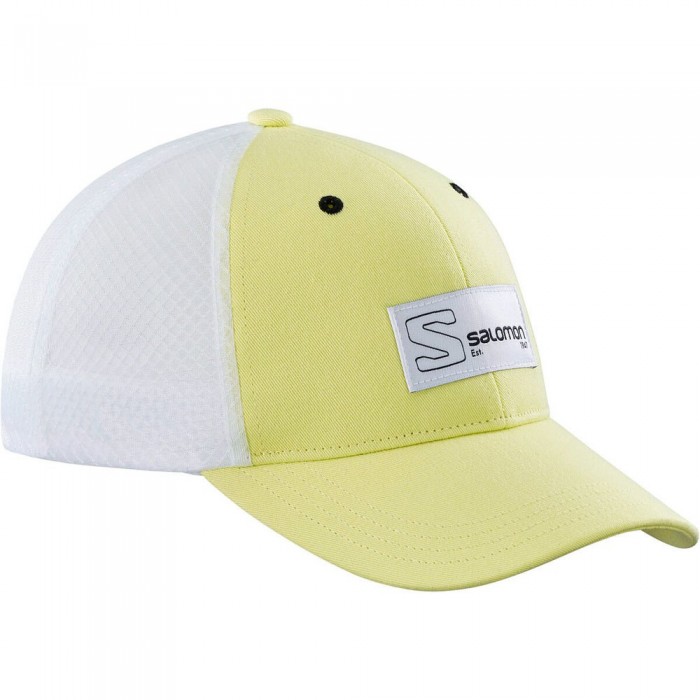 [해외]살로몬 트러커 캡 Curved 4138519645 Sunny Lime / White