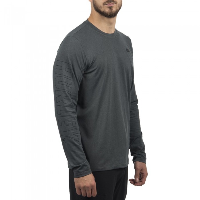 [해외]헐리 Dri-Fit Easton FL UPF 긴팔 티셔츠 14138238400 Smoke Grey