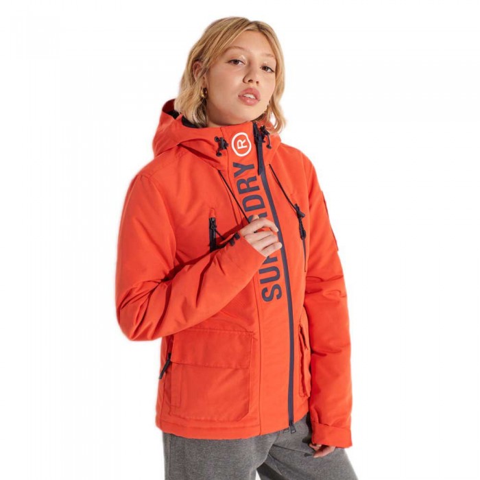 [해외]슈퍼드라이 Ultimate Windcheater 자켓 138561244 Bold Orange / Rich Navy