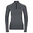 [해외]오들로 Top 터틀 Neck Half Zip Performa 긴팔 베이스 레이어 9137501788 Grey Melange / Black