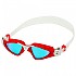 [해외]아쿠아스피어 수영 고글 Kayenne 6138704300 Red / White / Blue Titanium Mirrored