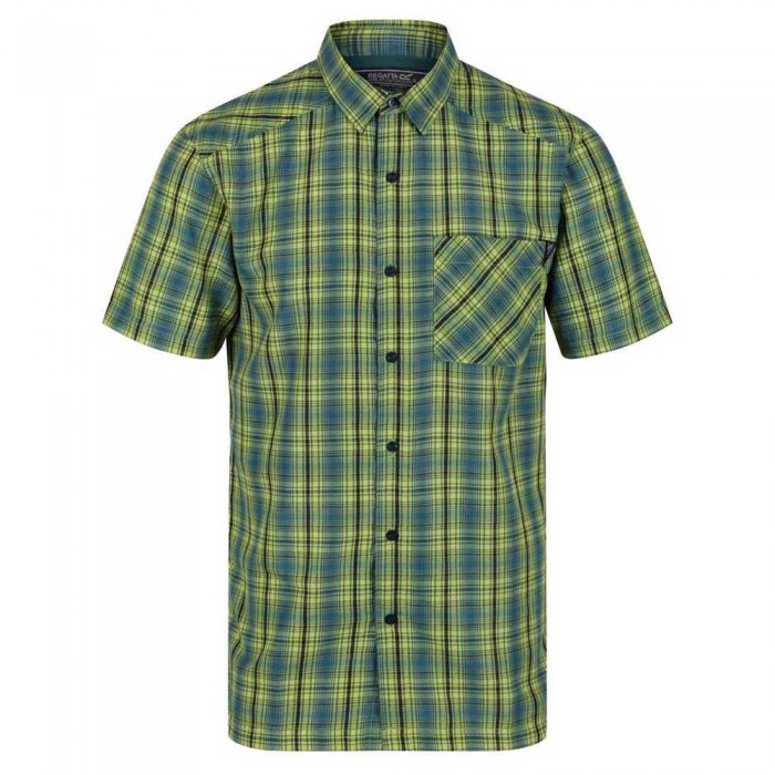 [해외]레가타 Kalambo VI 반팔 셔츠 4138724552 Pacific Green Check