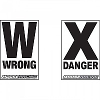 [해외]MOOSE HARD-PARTS Danger/Wrong Way Course Arrow 9138457255 Black / White
