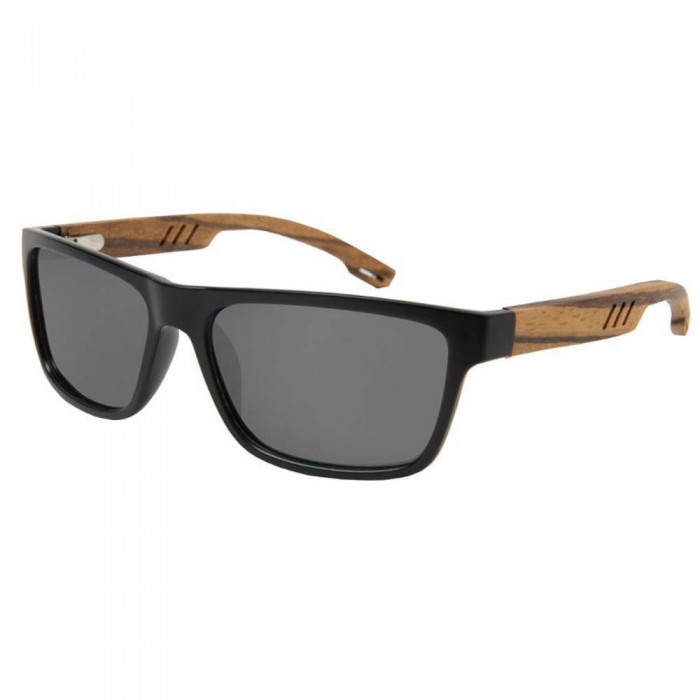 [해외]OCEAN SUNGLASSES 색안경 Caiman 138742823 Matte Black / Zebrawood Temple