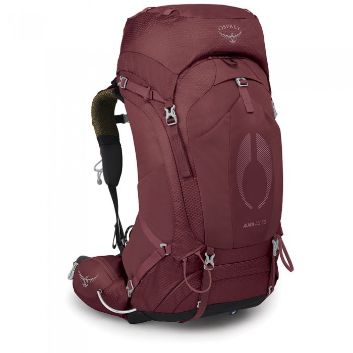 [해외]오스프리 Aura AG 50L 배낭 4138629169 Berry Sorbet Red