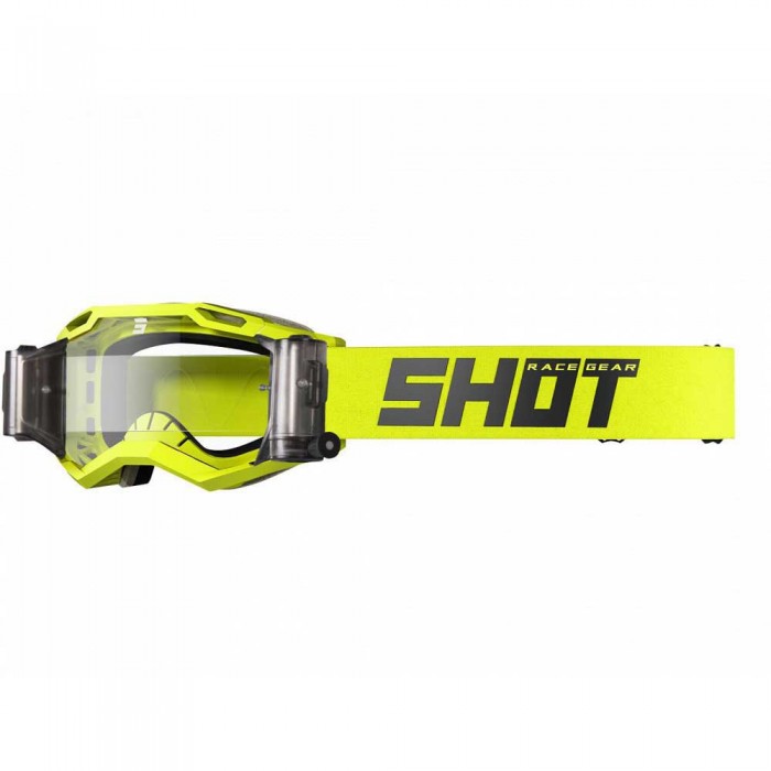 [해외]SHOT Iris 2.0 Solid With Roll Off 오프로드 고글 9138299949 Neon Yellow Glossy