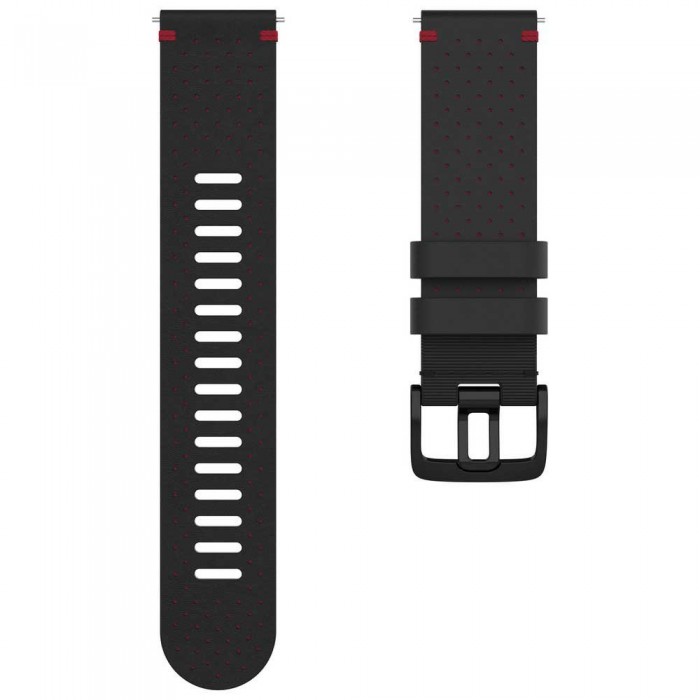 [해외]POLAR 가죽 스트랩 22 Mm 6138273184 Black / Red